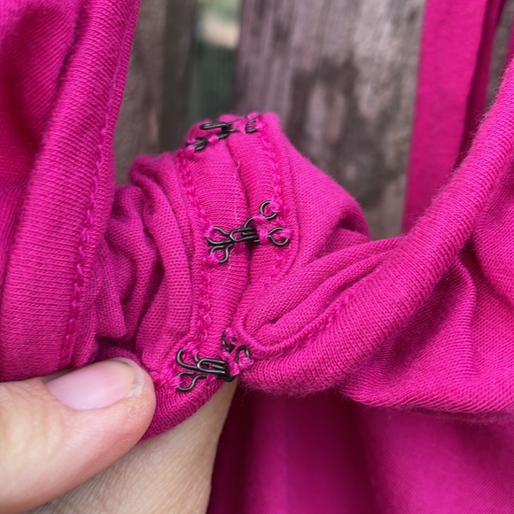 Banana Republic Tie Neck Sundress Sz Petite Large - Picture 2 of 6